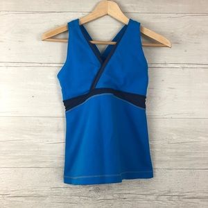 Lululemon Athletica Blue V Neck Tank Top Size 6